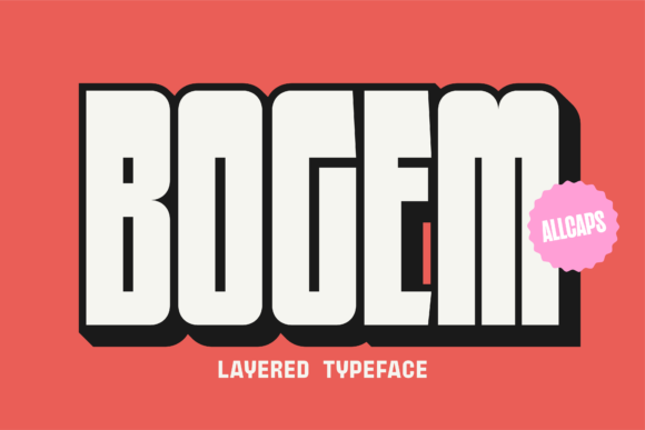 Bogem: A Bold Display Font for Creative Makers