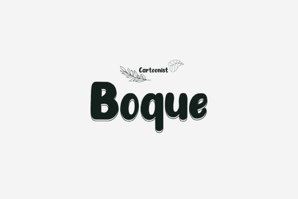 Boque: A Bold Display Font