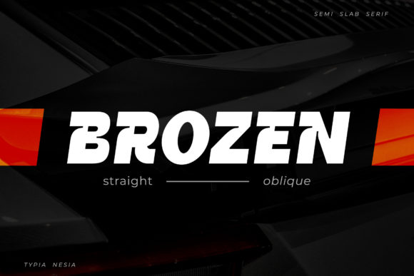 Brozen: A Bold Display Font for Modern Brand Identity