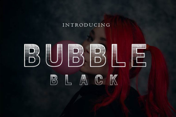 Bubble Black Font