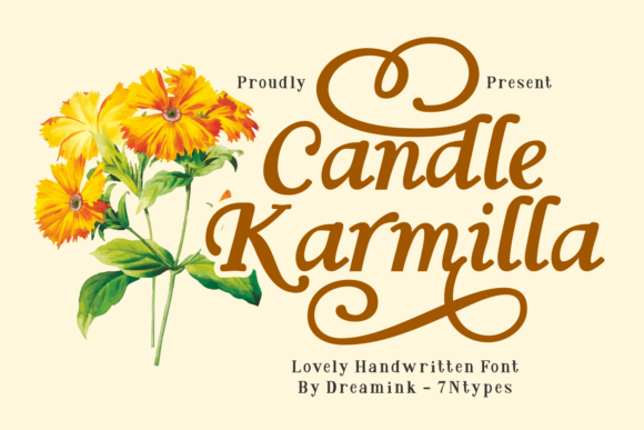 Candle Karmilla Font for Business