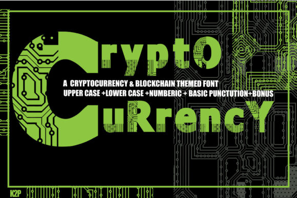 Cryptocurrency Font for Business Branding