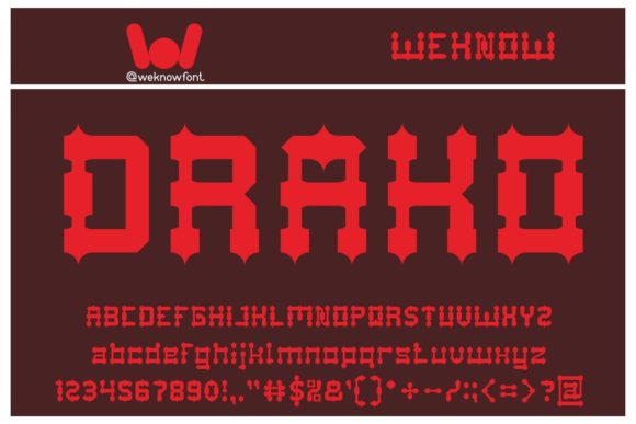 Drako Heart Font for Bold Web Design