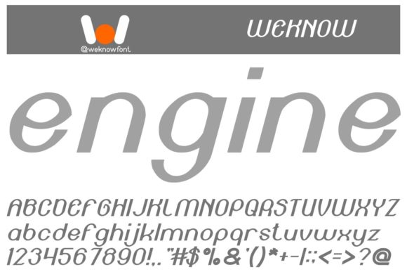 Engine Power Font for Creative Projects
