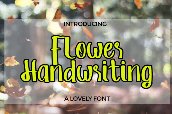 Flower Handwriting Font for Business Branding