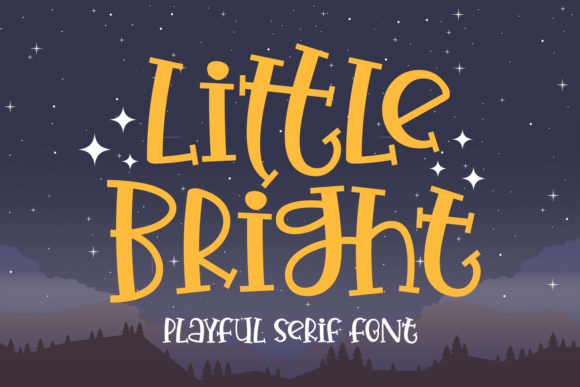Little Bright Font for Creative Design