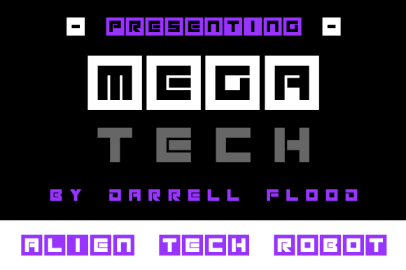 Megatech Font for Bold Web Design