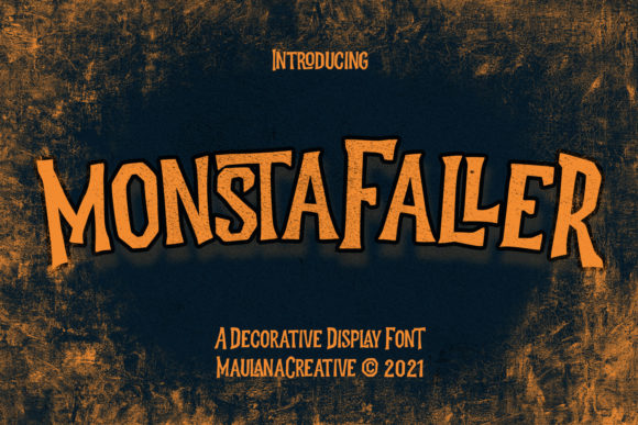 Monstafaller: A Bold Display Font