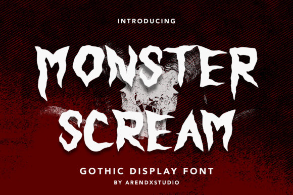 Monster Scream Font for Halloween Design