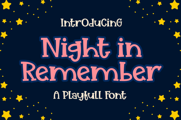 Night in Remember Font Review