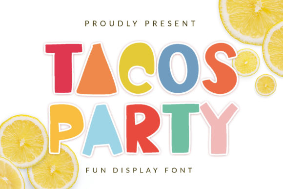 Tacos Party Font for Creative Projects