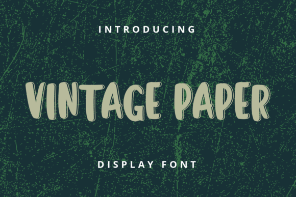 Vintage Paper Font for Creative Projects